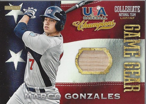 2013 USA Baseball Champions Game Gear Bats #6 Marco Gonzales Bat