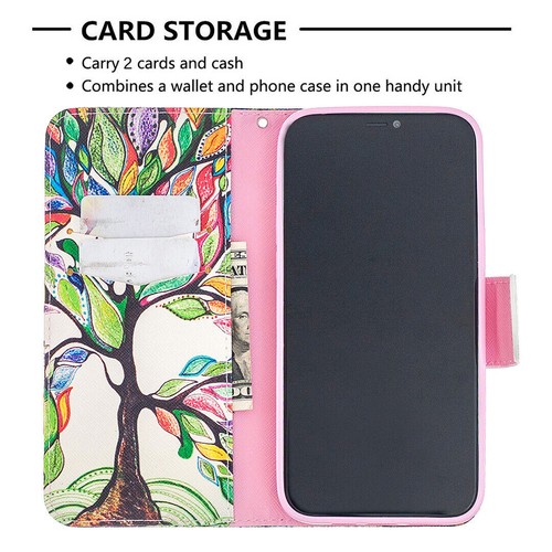 Leather Wallet Flip Book Cover Case For iPhone 16 15 14 13 12 11 Pro Plus - Picture 5 of 22
