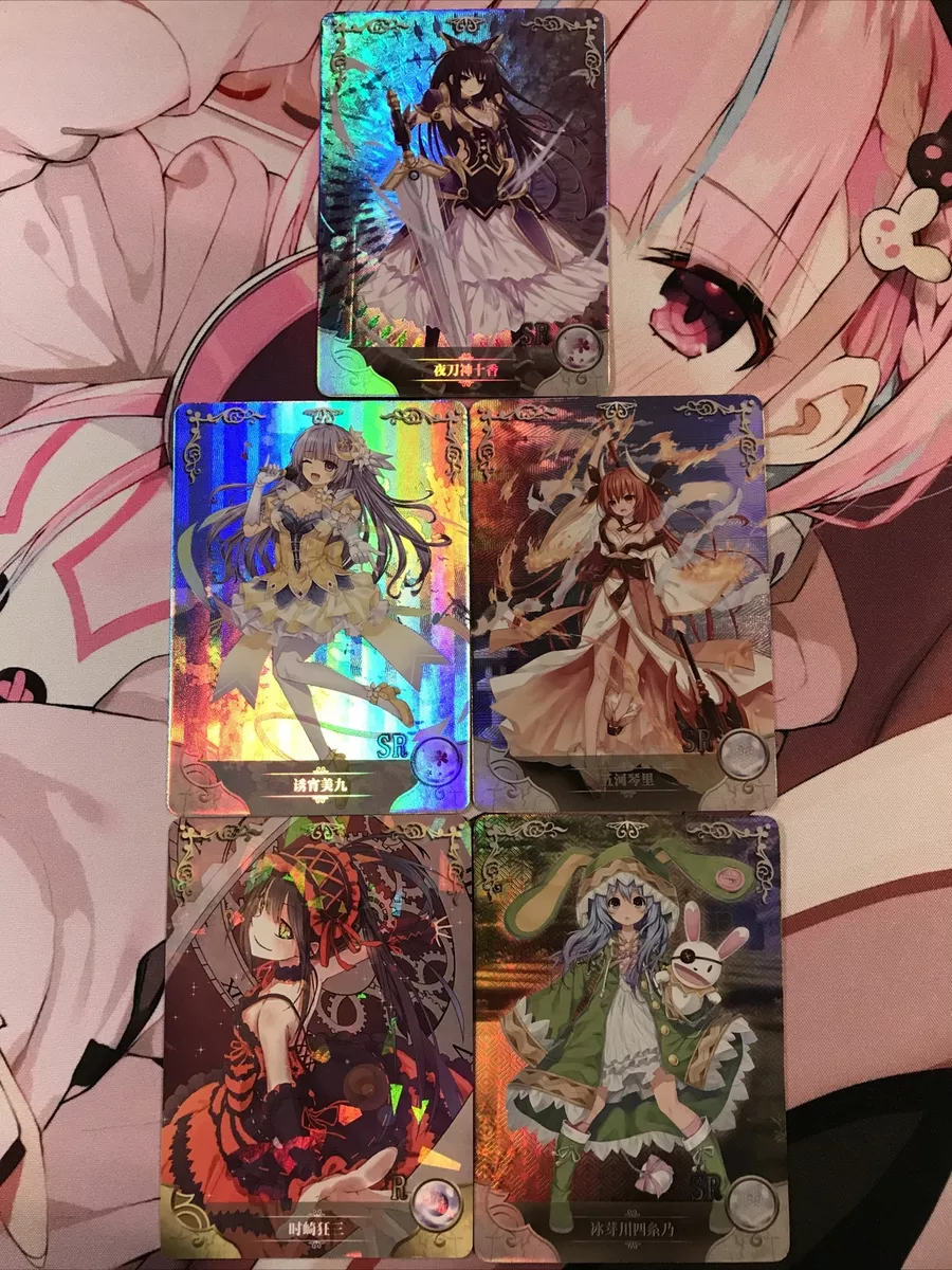 Date-A-Live 5 Card Waifu Goddess Story Nm