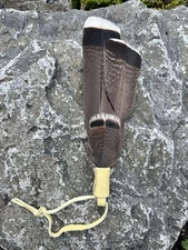 Native American feather hair tie regalia pow wow turkey feather hair tie 