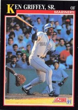 1991 Score Ken Griffey Sr. Seattle Mariners #835