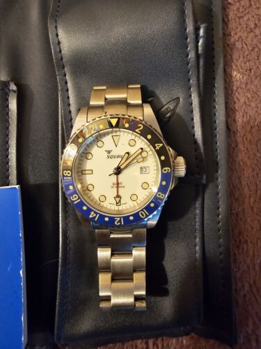 Mint Condition Squale 1545 30 Atmos MAIO GMT CERAMICA Watch Full Set