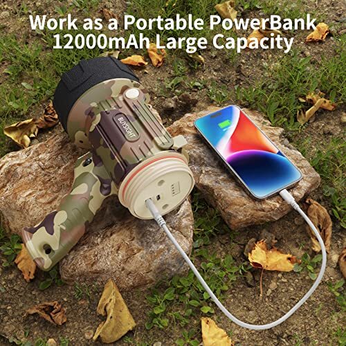 Rechargeable Spotlight Flashlight Floodlight1000000 lumens Hand held Spot lig... - Bild 6 von 8