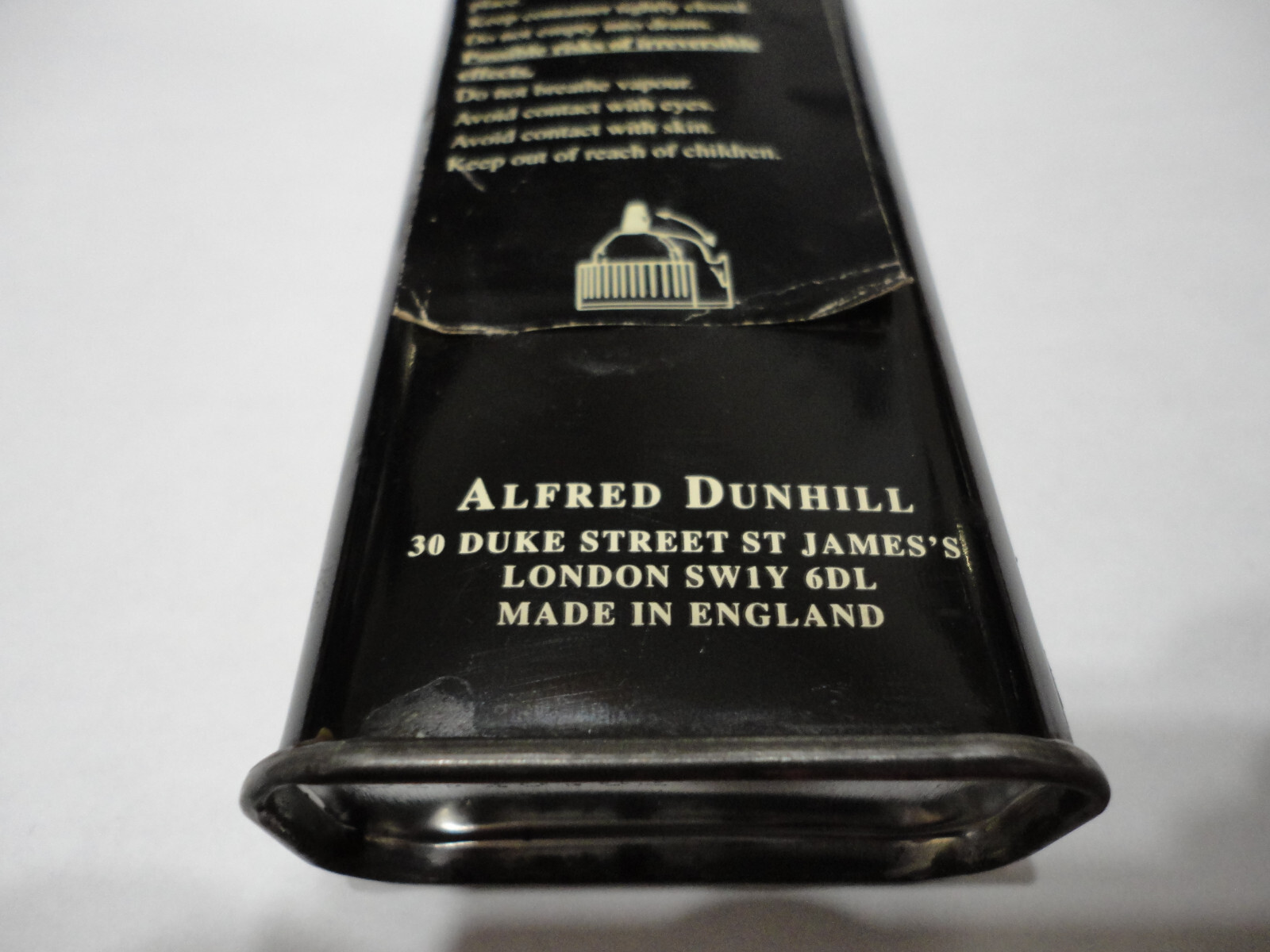 C1960.Dunhill LIGHTER FLUID TIN.MADE IN UK.VARY RARE