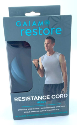 New GAIAM Restore RESISTANCE CORD Heavy