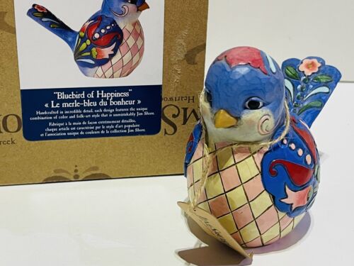 Jim Shore HWC Bluebird of Happiness Blue Floral Bird Figurine 4056964 Animal New