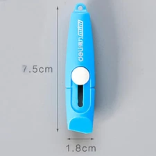 1pc DELI 2020 Mini Utility Knife Box Cutter Auto-Retractable Razor Blade Knife