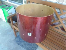 SEMI-VINTAGE SONOR DESIGNER SERIES 18X22 MAPLE LIGHT BASS DRUM SHELL-RED SPARKLE
