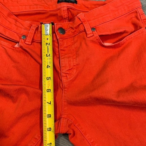 Eileen Fisher Jeans Womens Size 4 Bright Red Stretch Tapered Fit Low Rise - Picture 10 of 12