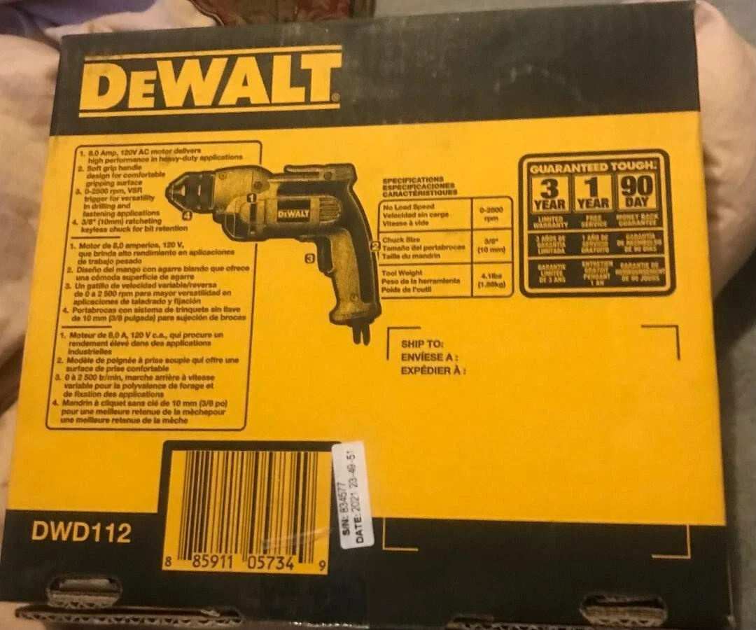 Dwd112 dewalt drill sales