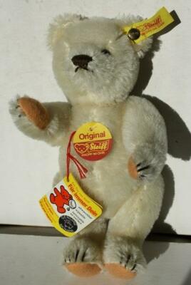 完品 シュタイフ Steiff Original Teddybear Steiff Teddy Bear Original Steiff Bear White Stitched Nose Yellow