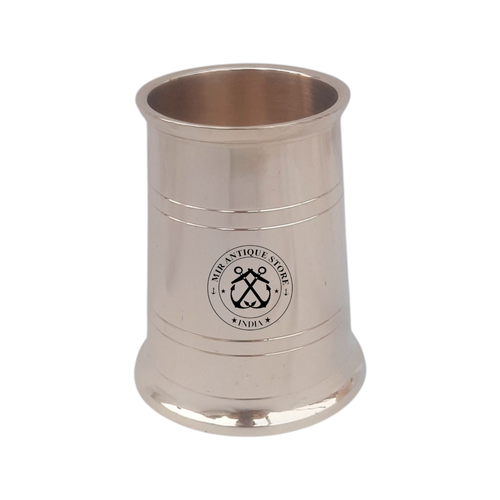 Brass mug Design fox shaped handle with line detailing serving drinks Mug Gift - Picture 4 of 7