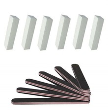 Nail Files and Buffer Professional Manicure Tools Kit Rectangular Art Care 12PCS
