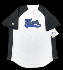 100 Authentic Majestic New York Mets Script Jersey New With Tags Size XL Men