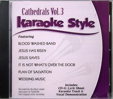 Cathedrals Volume 3 Christian Karaoke Style NEW CD G Daywind 6 Songs