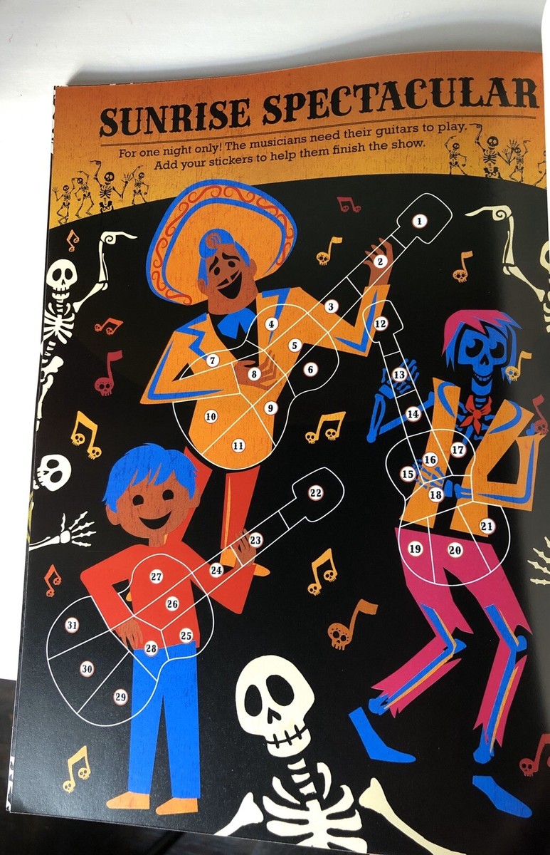 CoCo ページ Disney Pixar Coco Mosaic Sticker by Numbers: 1000+ Stickers Craft
