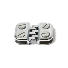 Chrome Metal Hinge for Drum Shields and Drum Panels Durable & Secure Hinge