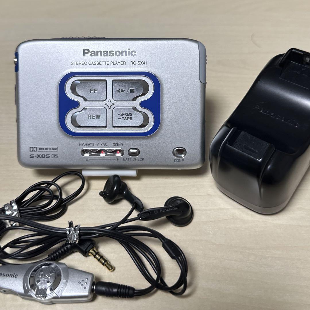【極美DE可動品】Panasonic カセットプレーヤー RQ-SX41 極美DE可動品】Panasonic カセットプレーヤー RQ-SX41