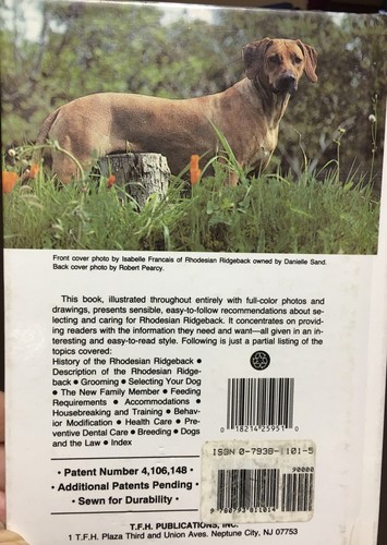 Rhodesian Ridgebacks Frank C. Lutman, M.D. 192 Pages Hardcover Book Color Photos - Bild 7 von 10