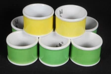 668-C181-4E37 set of 8 (6 green 2 yellow) Flitz & Floyd Japan napkin holders