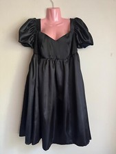 Black Party/Cocktail Dress W Puff Sleeves , Size 16AU/16UK/12US