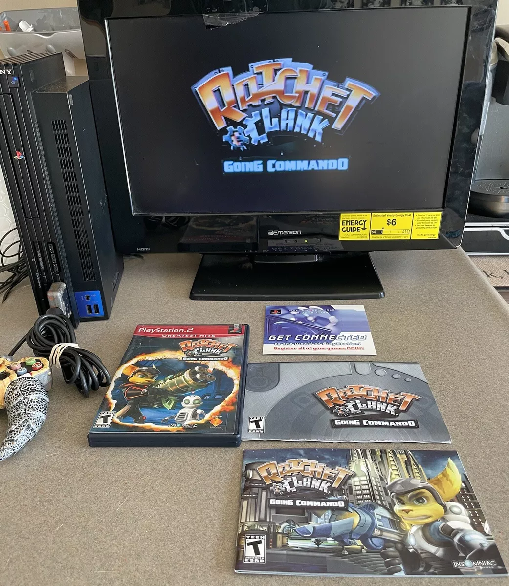 Ratchet & Clank Going Commando 2003 PS2 Tested Game With Manual & Manual sleeve