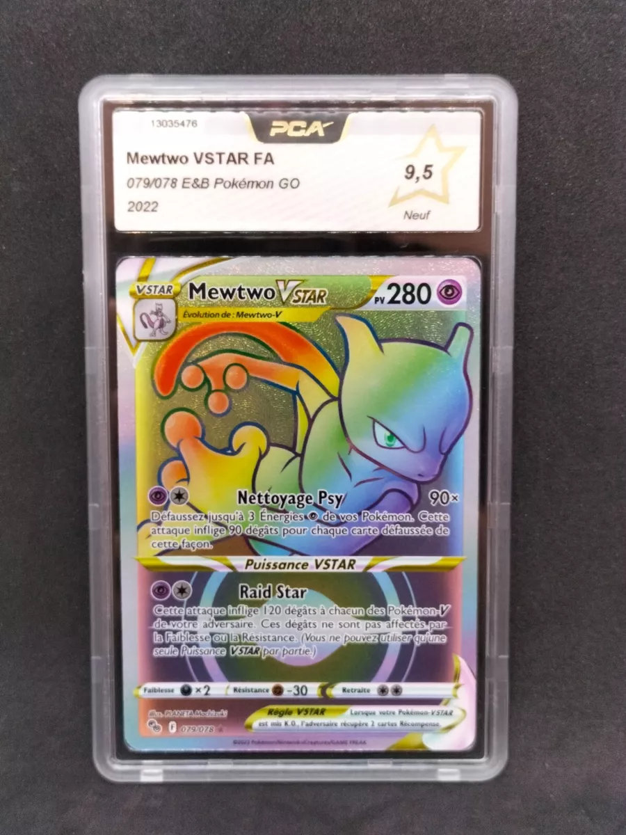  Mewtwo Vstar 079/078 - Pokemon Go - Secret Rare - Rainbow Card  : Toys & Games