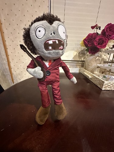 Plants VS Zombies 2 Plush Stuffed Toy Guitar Dancing Zombie 11” Soft Doll Kids - Picture 5 of 11