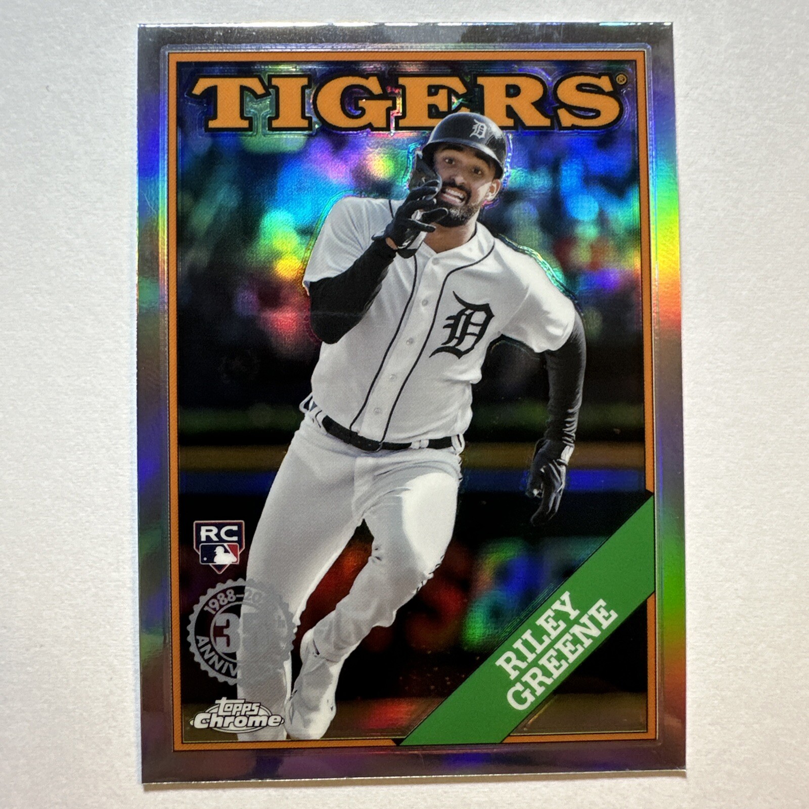 2023 Topps Chrome Update Series - 1988 Topps Baseball #88CU-9 Riley Greene (RC)