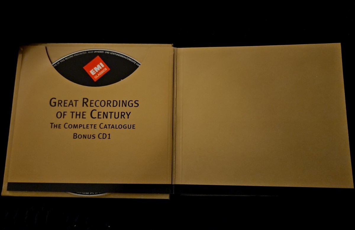 EMI Classics GREAT RECORDINGS OF THE CENTURY 2 CD Set 2004 GREAT