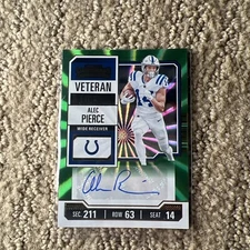 2023 Panini Contenders - Veteran Ticket Autographs #CTA-API Alec Pierce (AU)