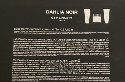 GIVENCHY DAHLIA NOIR Women 3 pc GIFT SET EAU DE PARFUM SPRAY NEW