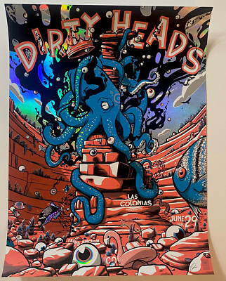 Dirty Heads Poster Grand Junction CO 2023 Silkscreen FOIL Official