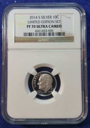 2014 S Roosevelt Dime - Limited Edition Silver Proof Set - NGC PF70 - Picture 3 of 6