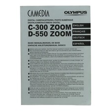 Bedienungsanleitung Olympus Camedia C300 Zoom D550 Zoom