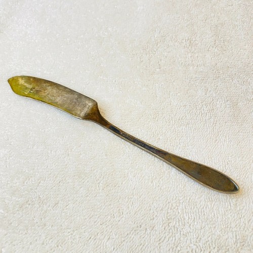 Heirloom Silver Plate Butter Knife Vintage Silverware Antique 7" Flatware - Picture 2 of 3