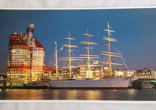 Vintage Sweden Goteborg Scandinavia Port Boat Postcard - Picture 3 of 8