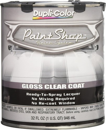 Fast-Drying 32 oz Gloss Clear Coat - Ideal for DIY Car and Motorcycle Projects - Picture 3 of 8