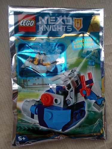 NUOVO SET LEGO FOIL NEXO KNIGHTS MINIFIGURE E VEICOLO ARGILLA ROBIN AARON LANCE MACY - Foto 5 di 43
