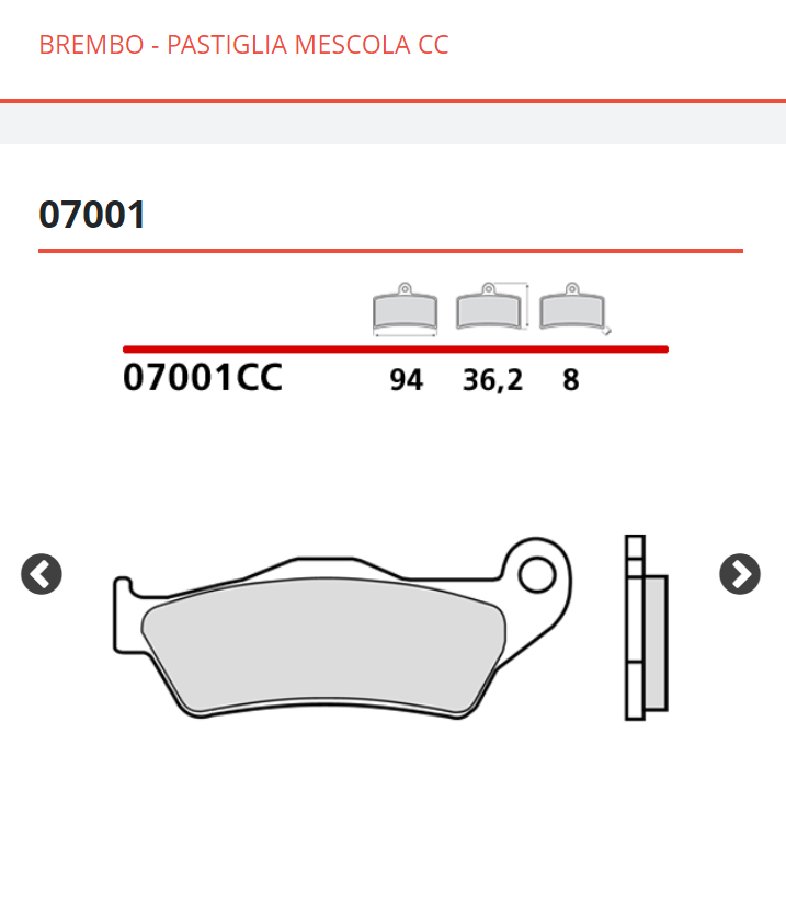 Pastiglie Freni Per GILERA Per Nexus 500 2003-2011 - 10