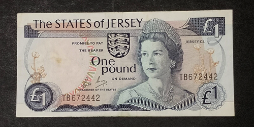 The States of Jersey - "£1 ~ ONE POUND" Circulated Banknote, Treasurer L May. - Picture 2 of 10