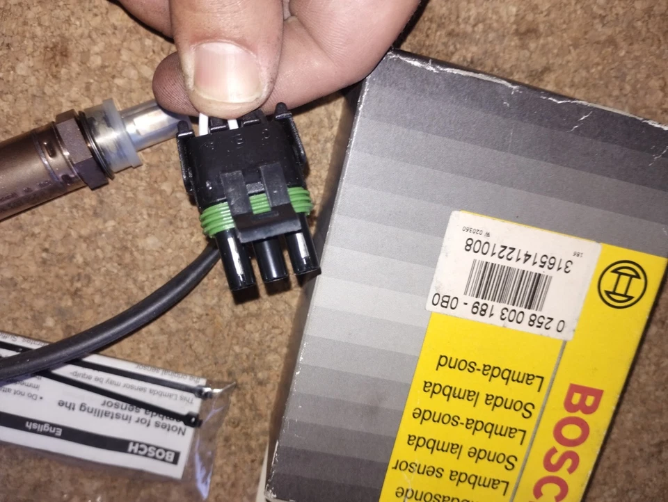 SONDA LAMBDA BOSCH 0258003189 PER RENAULT R19 R21 CLIO I ESPACE II LAGUNA I - Immagine 2 di 3