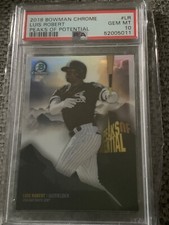 2018 BOWMAN CHROME LUIS ROBERT PEAKS OF POTENTIAL MINT PSA 10 CHICAGO WHITE SOX