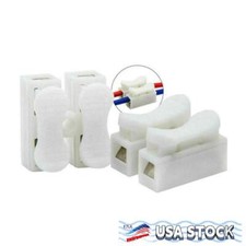 White 2P Quick Splice Lock Wire Terminals Electrical Connectors CH2 10-100PCS