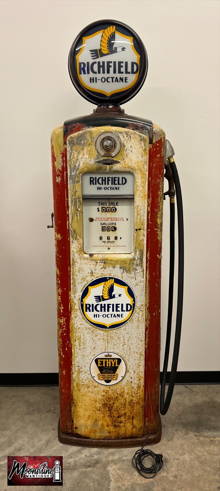 Original 1940’s RICHFIELD 646 Gas Pump Rustoration eBay