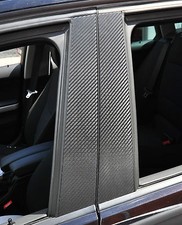 6x Carbon schwarz Tür leisten B Säule Verkleidung Folie passend für Hyundai