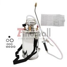 1.5Gal Stainless Steel Sprayer Pump Sprayer W/ Adjustable Nozzle Hose 6L