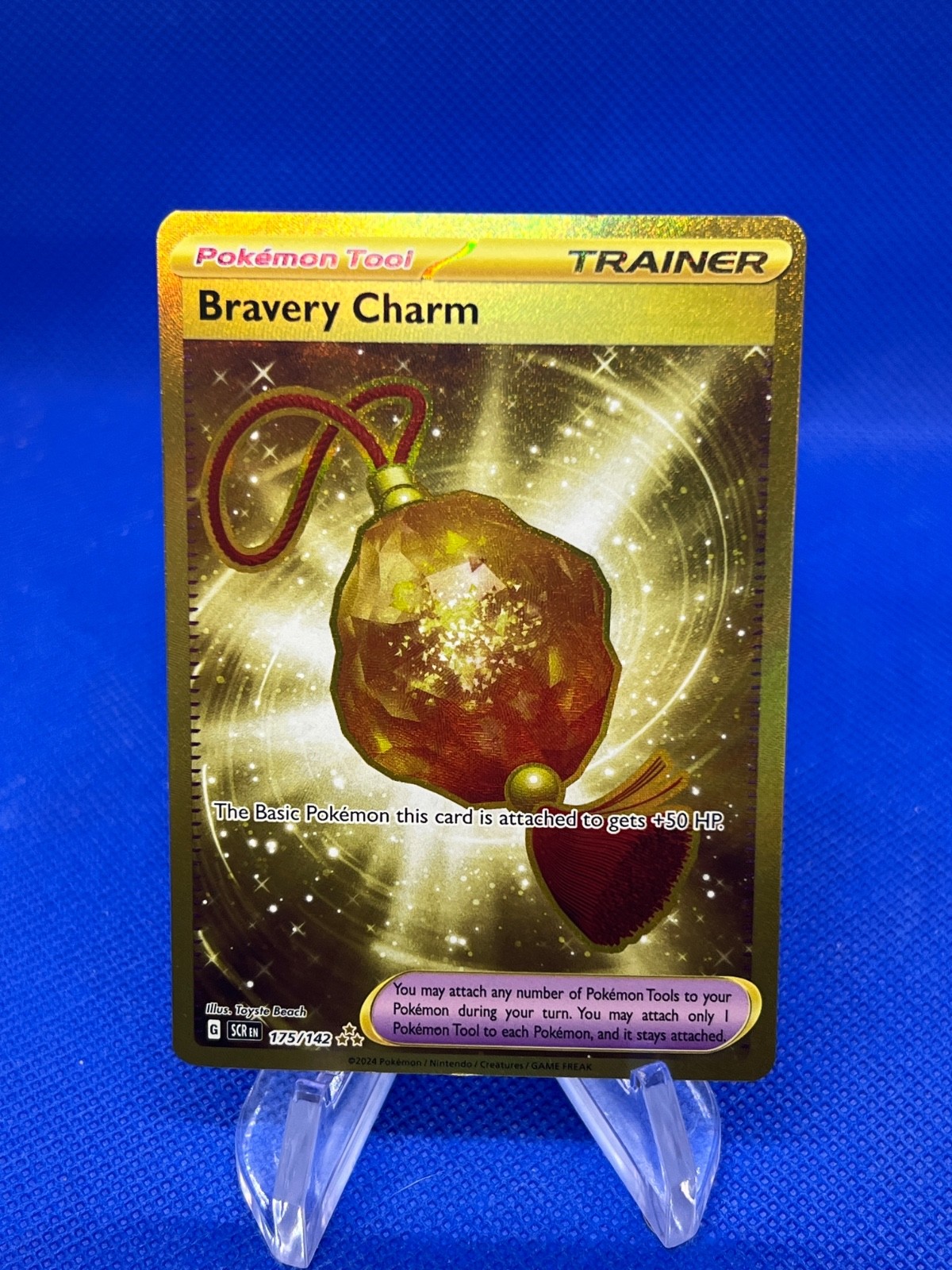Bravery Charm 2024 Scarlet & Violet: Stellar Crown #175/142 Hyper Rare (Secret) Price Guide - Sports Card Investor Bravery Charm 2024 Scarlet & Violet: Stellar Crown #175/142 Hyper Rare (Secret) Price Guide - Sports Card Investor
