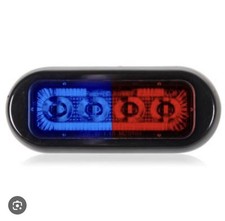 Red Blue Warning Flashers For Multiple Use 4 Pcs