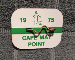 1975 Cape May Point Seasonal Beach Tag